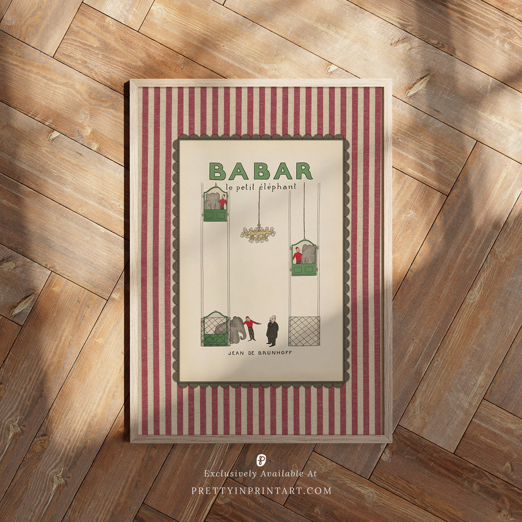 Babar Nursery Art 011 |  Framed Print