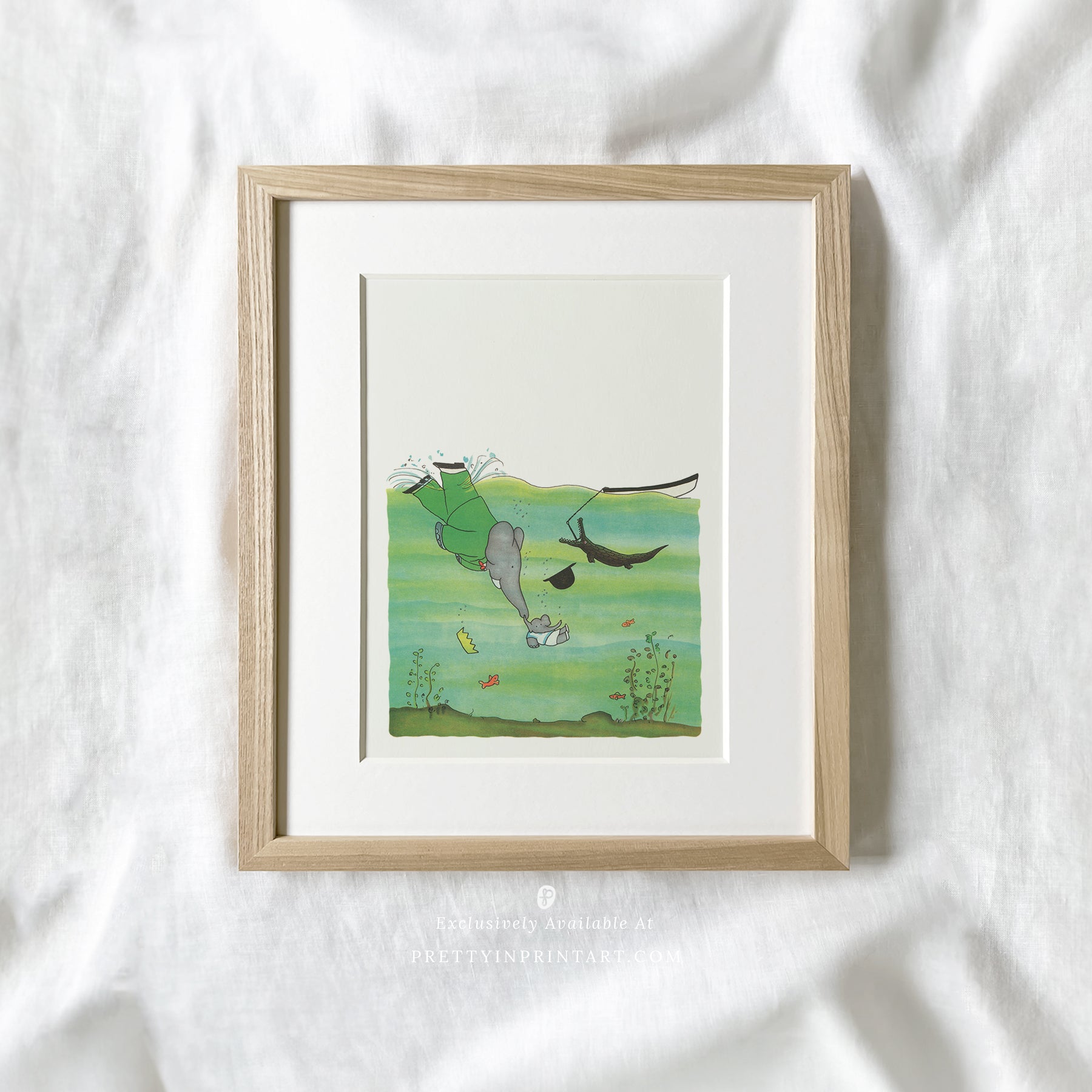 Babar Nursery Art - Babar the Elephant nursery wall art print, Vintage Babar nursery decor for baby’s room, Classic Babar prints for children’s bedrooms