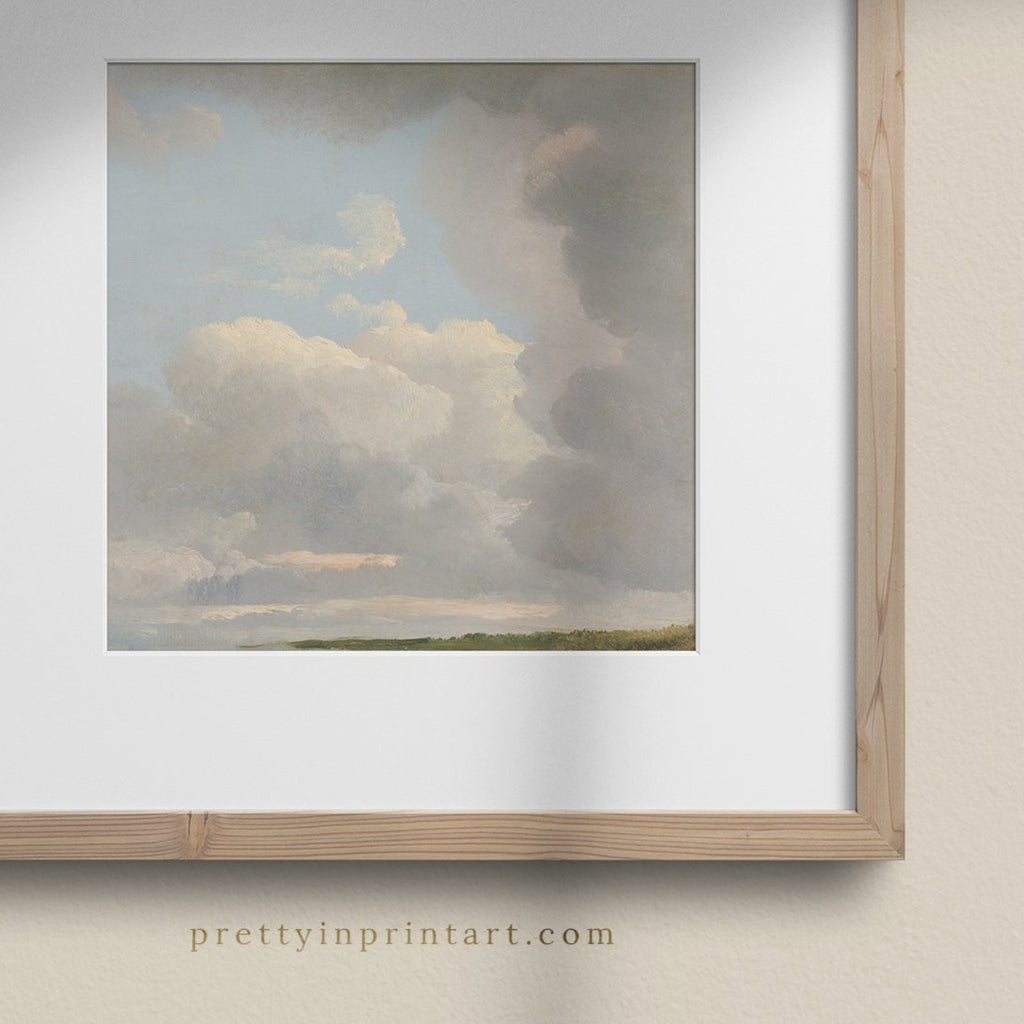 Cloudy Study, Sky 00374 |  Framed & Mounted Print