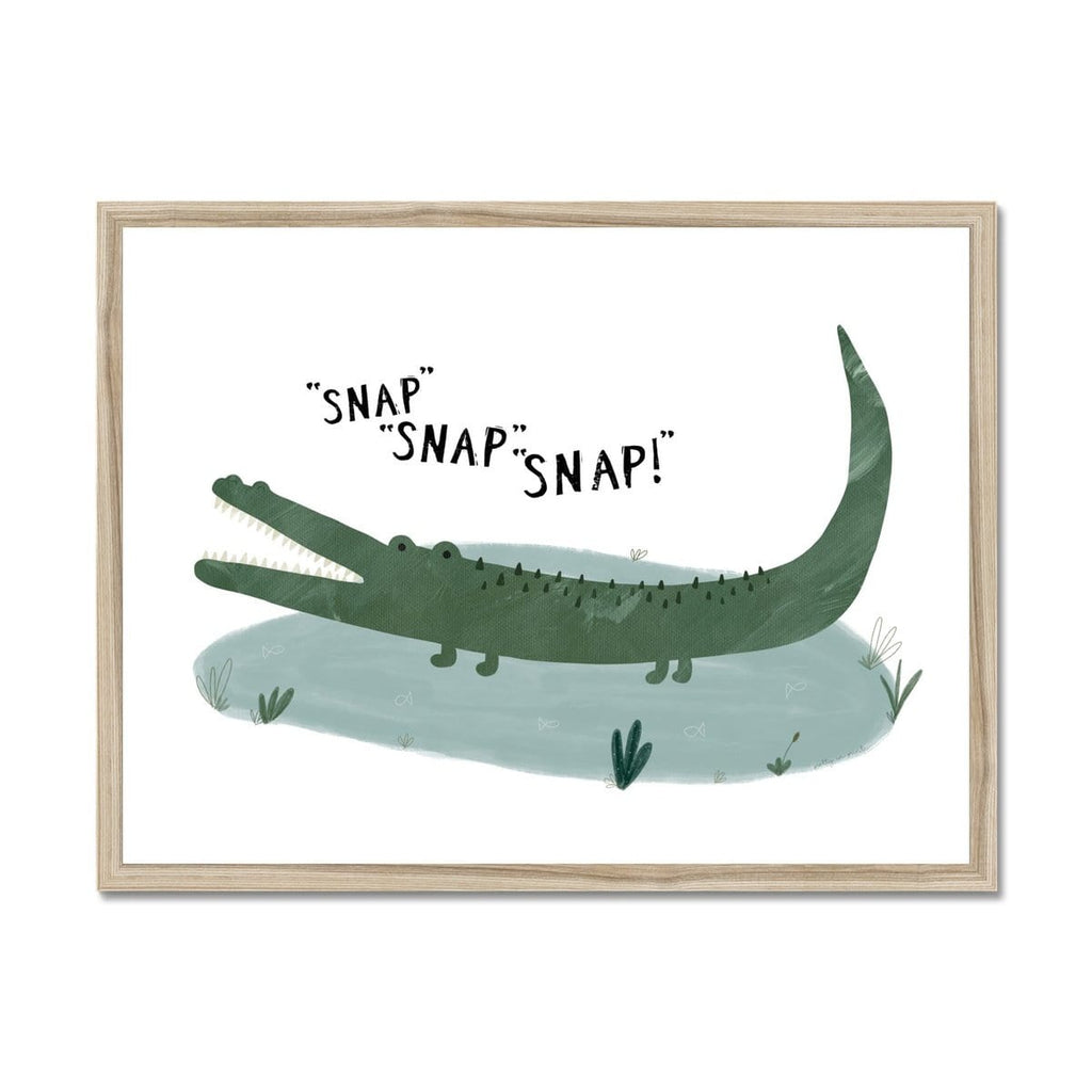 Crocodile - Snap, Snap, Snap! |  Framed Print