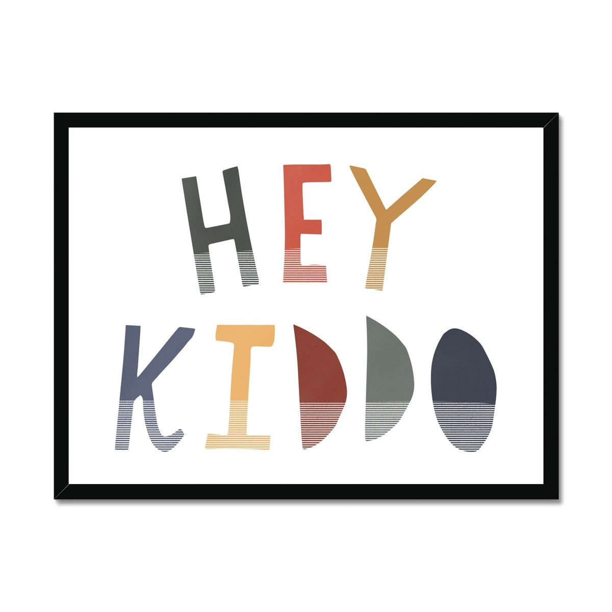 Hey Kiddo - Winter (Landscape) |  Framed Print