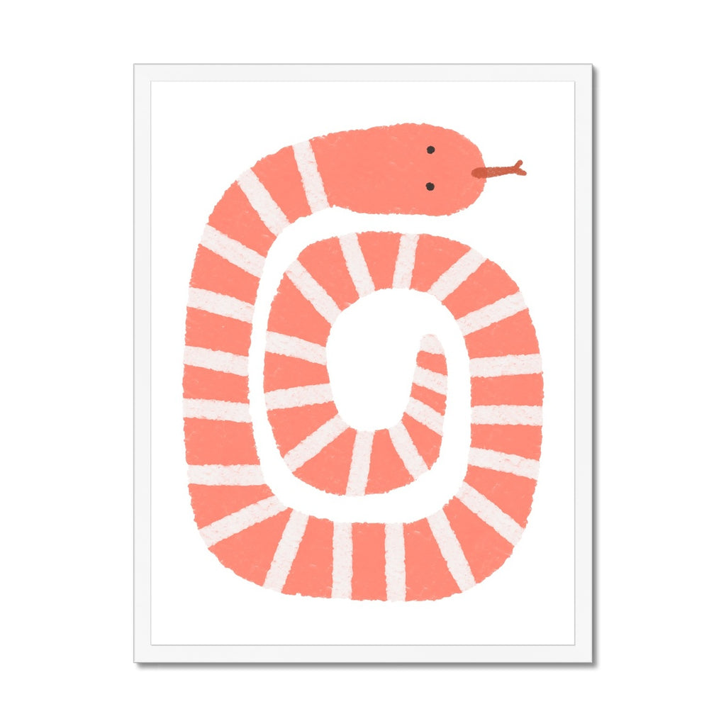 Snake Print - Pink |  Framed Print