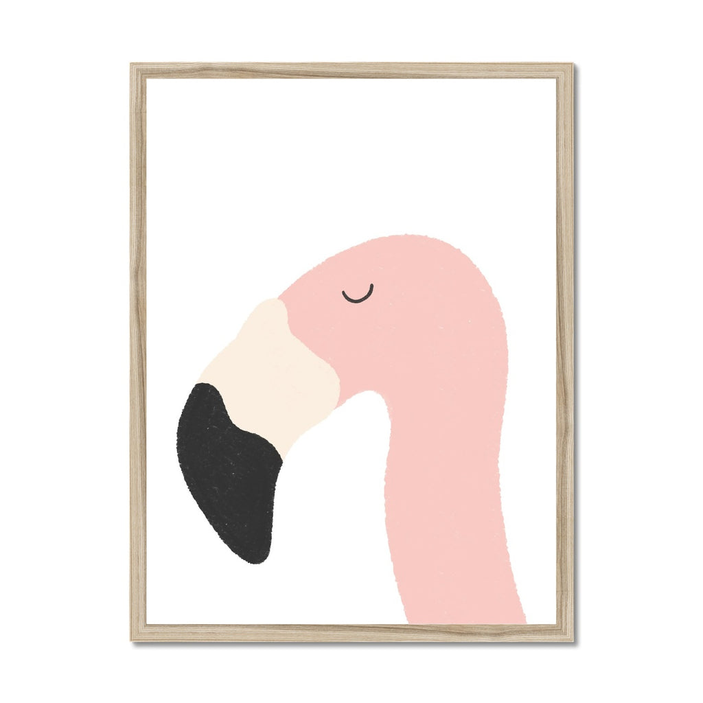 Flamingo Art Print - Plain |  Framed Print