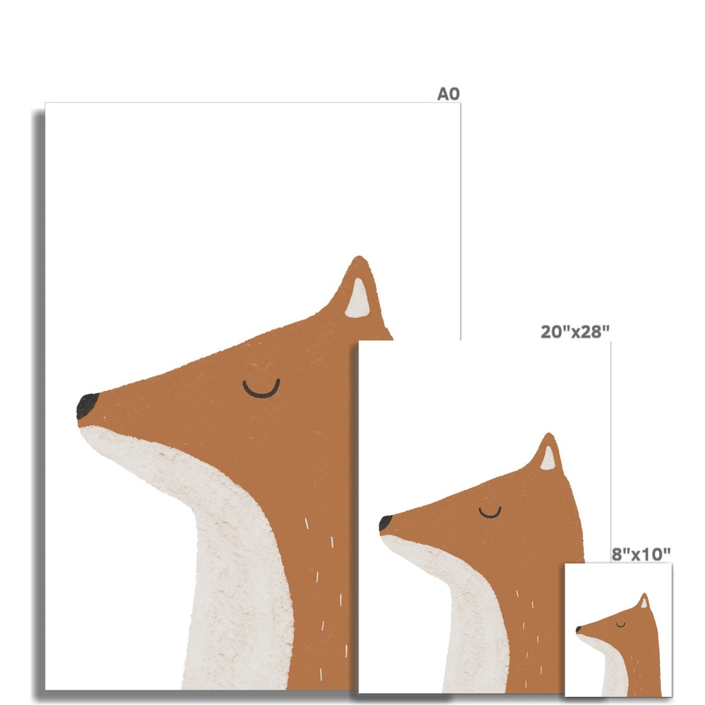 Fox Print - Plain |  Unframed