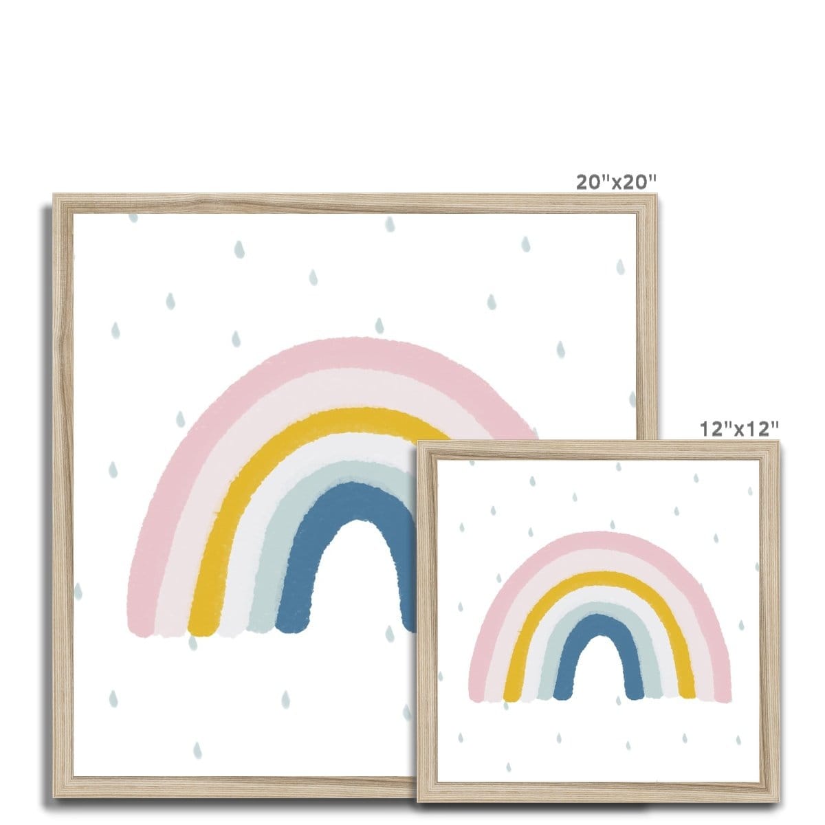 Rainbow Wall Art - Matches H&M Cushion |  Framed Print