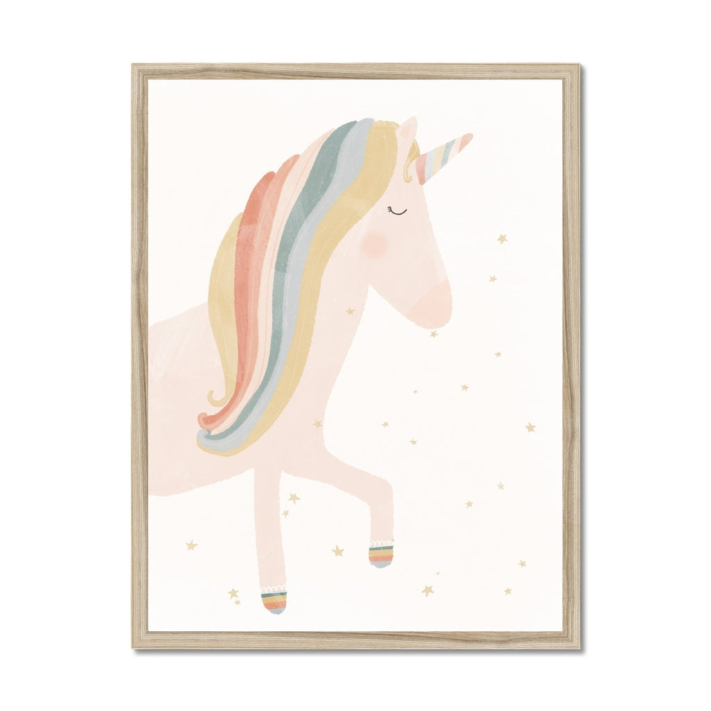 Unicorn Print - Believe in Magic |  Framed Print