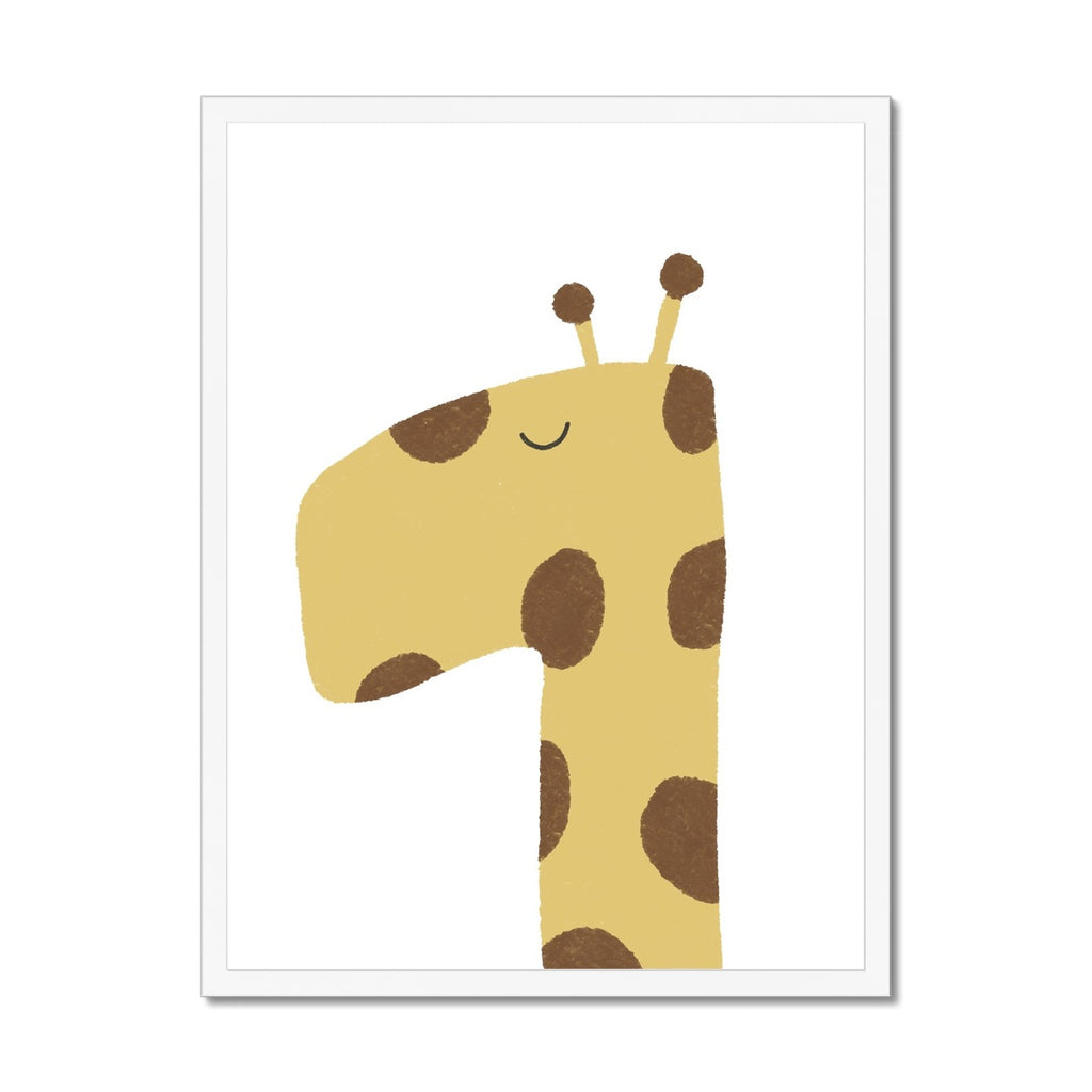 Giraffe Print - Plain |  Framed Print