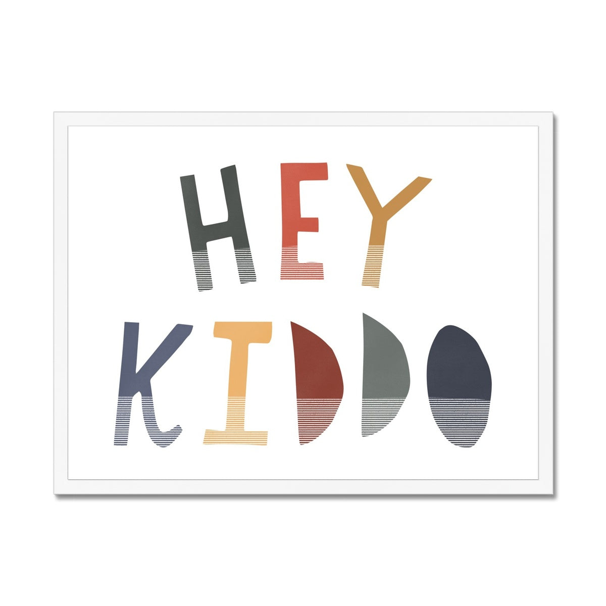 Hey Kiddo - Winter (Landscape) |  Framed Print
