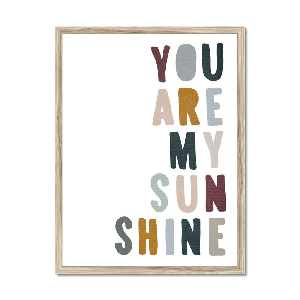 You Are My Sunshine - Woodland |  Framed Print