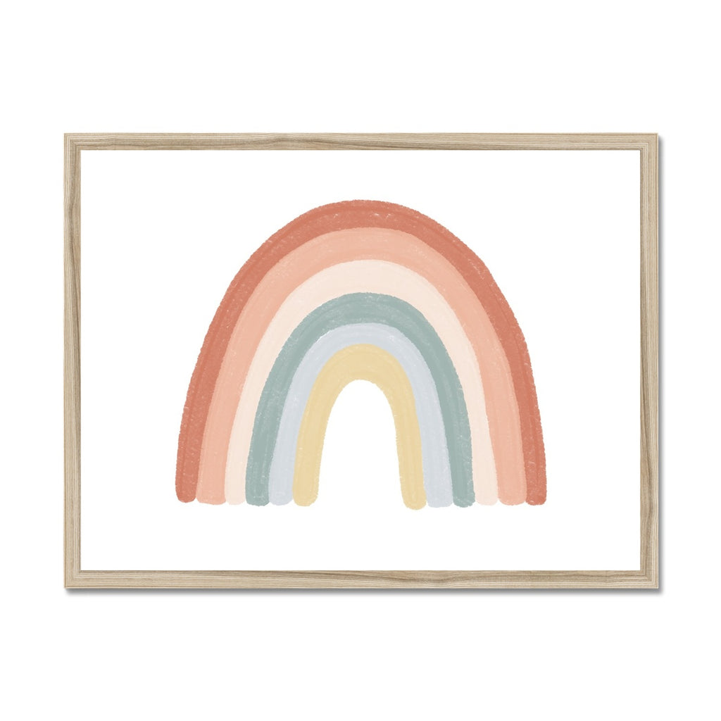 Rainbow Wall Art - Landscape - No Drops |  Framed Print
