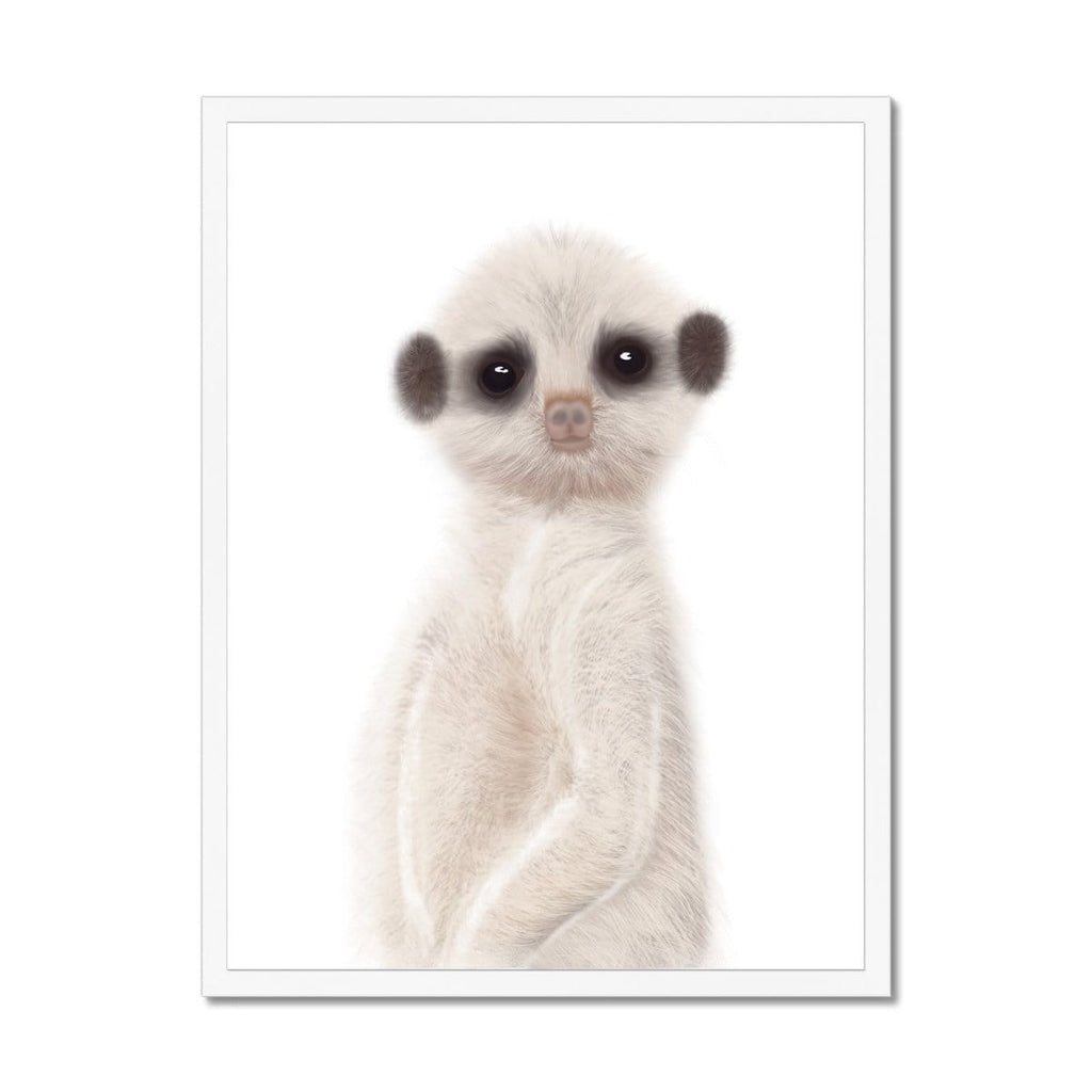 Meerkat - Funny Animal Art |  Framed Print