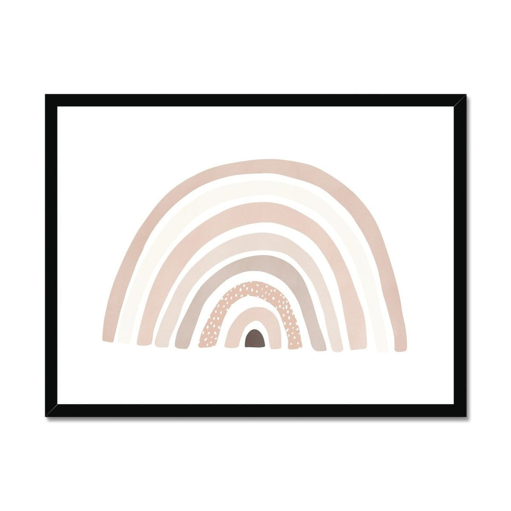 Scandi Rainbow - Pink |  Framed Print