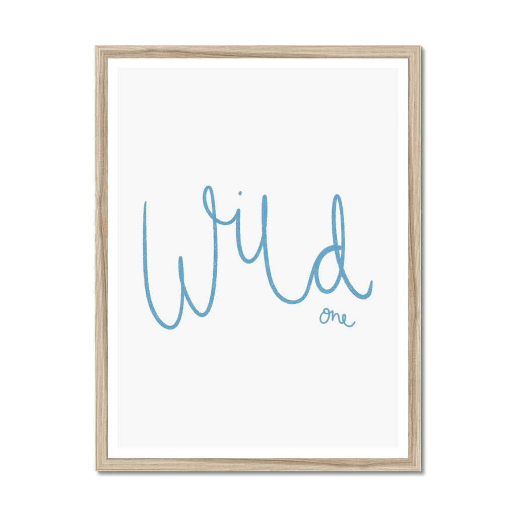 Wild One - Marine Blue |  Framed Print