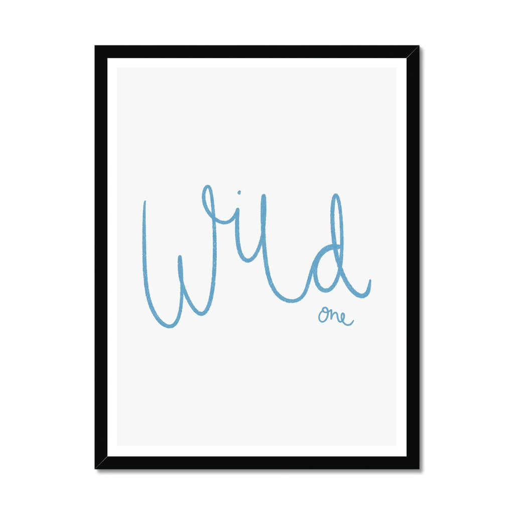 Wild One - Marine Blue |  Framed Print