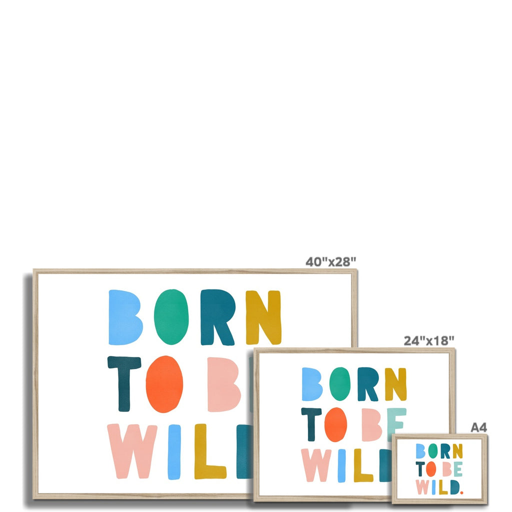 Born to be Wild Print - Brights Landscape |  Framed Print