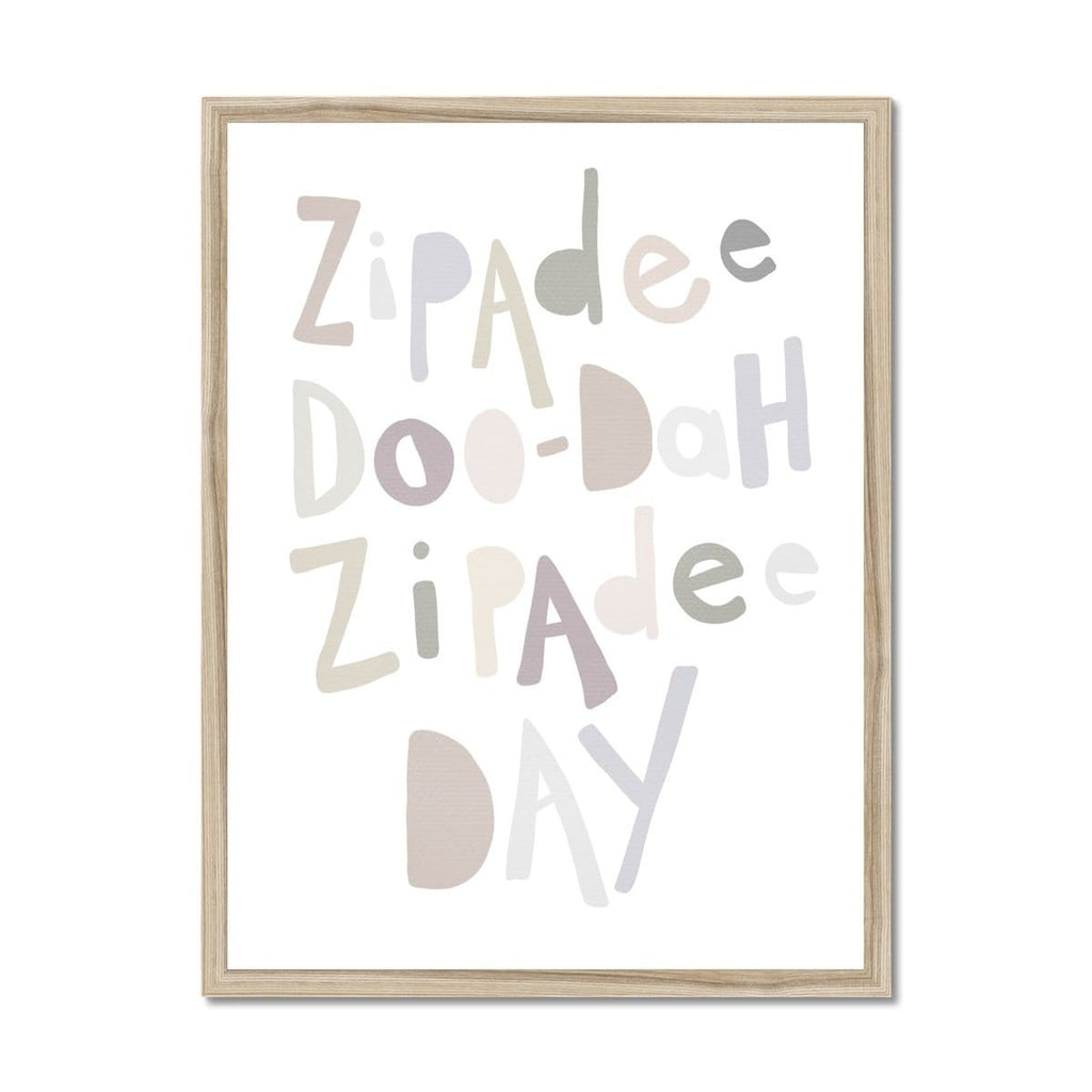 Zipadee Doo Dah - Natural |  Framed Print