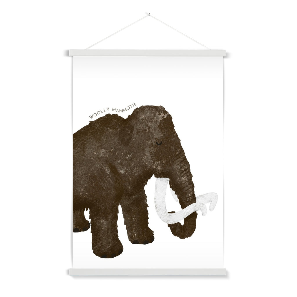 Woolly Mammoth - Portrait |  Fine Art Print with Hanger
