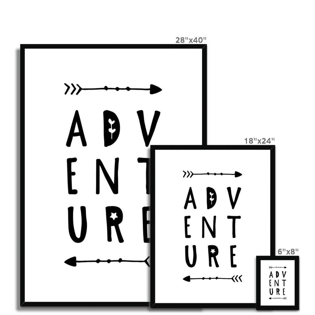 Adventure Quote |  Framed Print