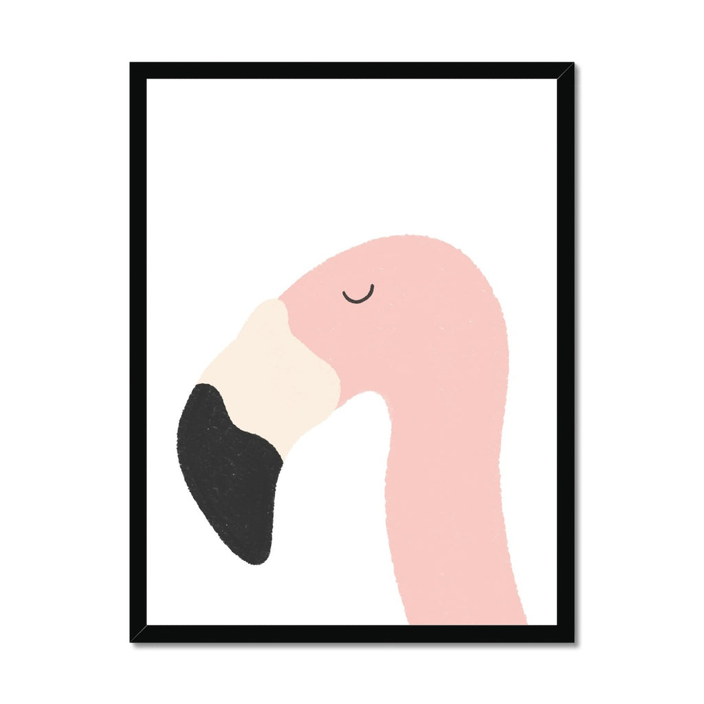 Flamingo Art Print - Plain |  Framed Print