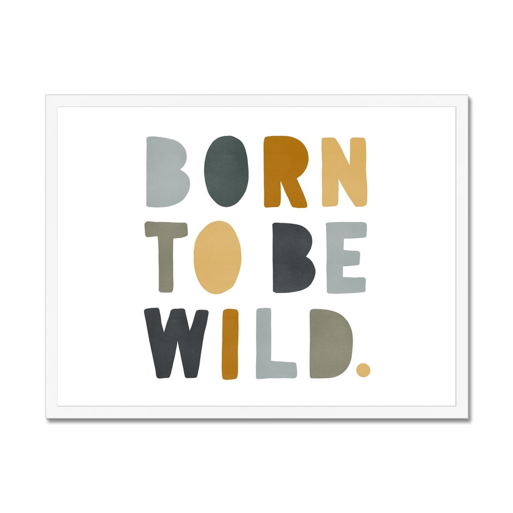 Born to be Wild Print - Jungle Landscape |  Framed Print