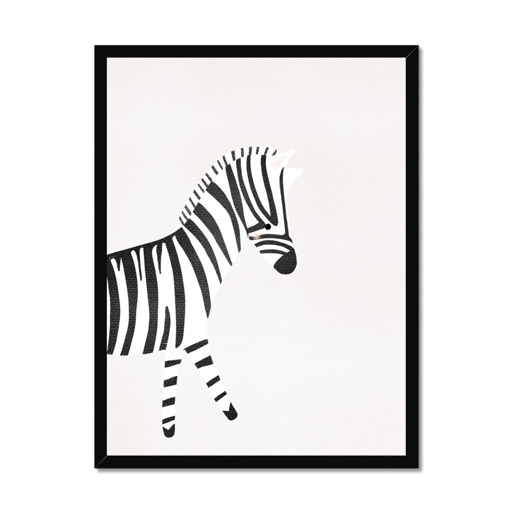 Zebra - Nursery Art |  Framed Print