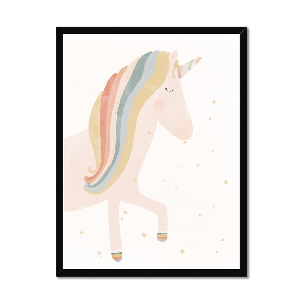 Unicorn Print - Believe in Magic |  Framed Print