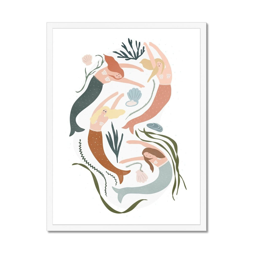 Mermaids - Girls Bedroom Decor |  Framed Print