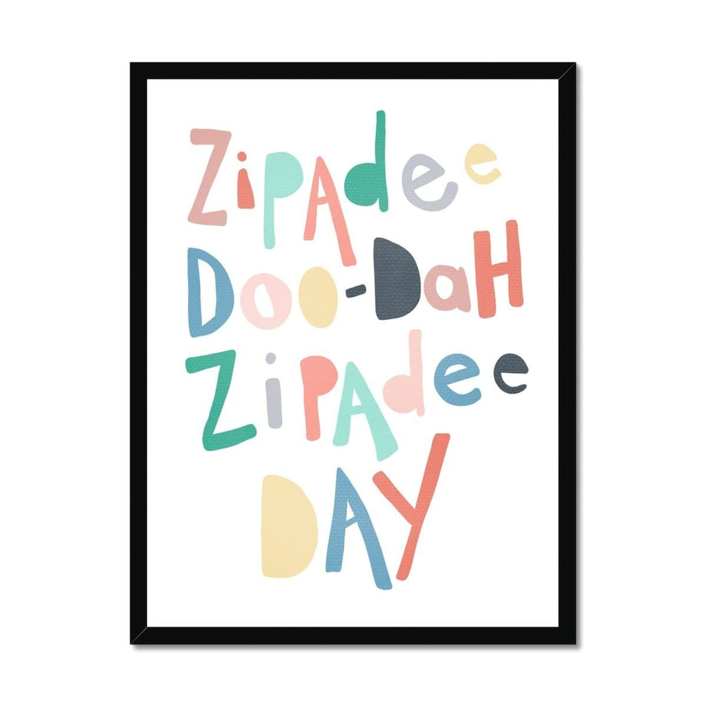 Zipadee Doo Dah - Rainbow Colours |  Framed Print