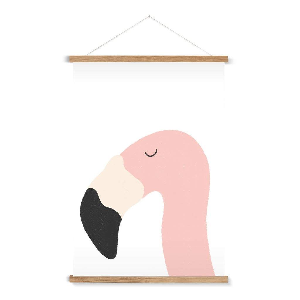 Flamingo Art Print - Plain |  Fine Art Print with Hanger