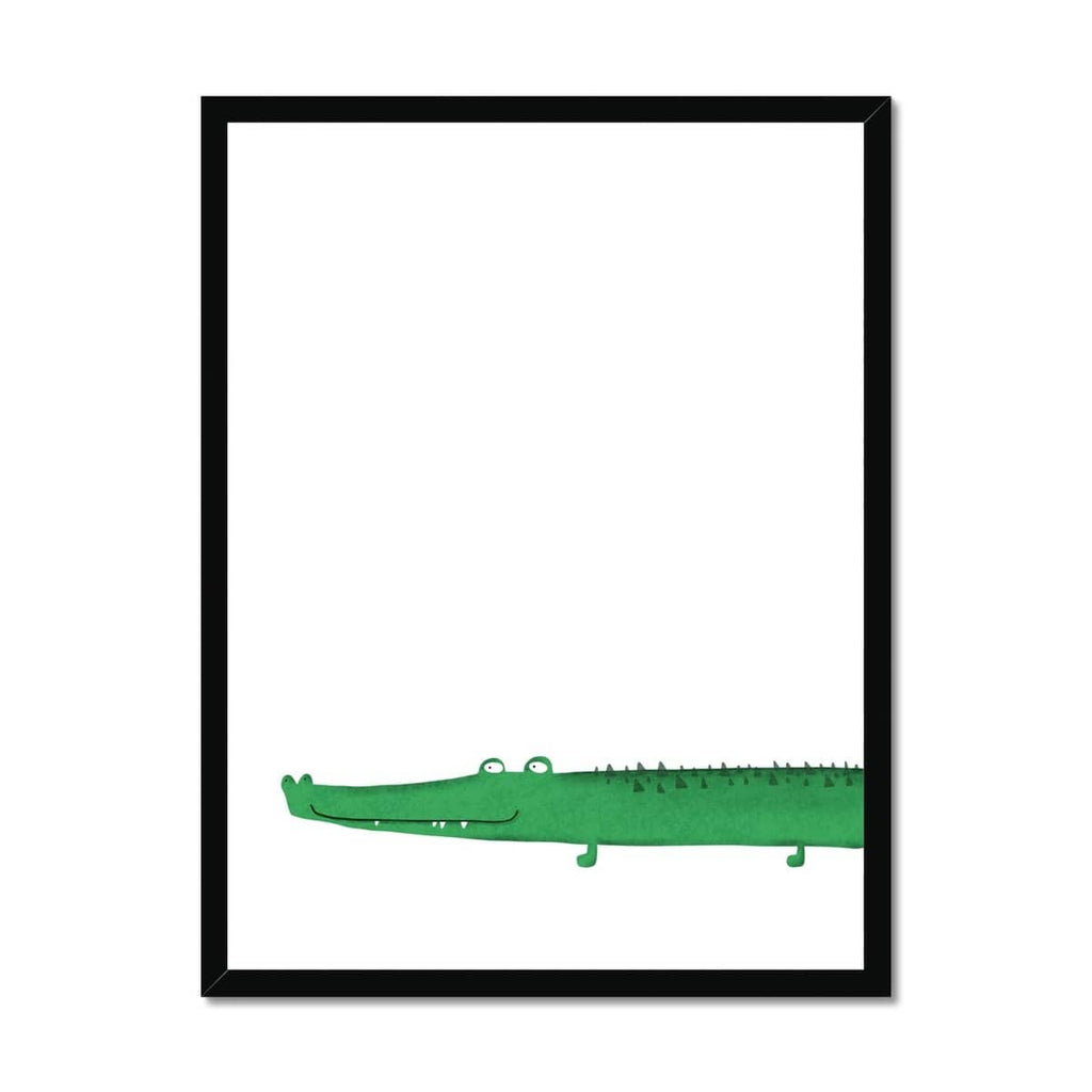 Crocodile Kids Wall Art |  Framed Print