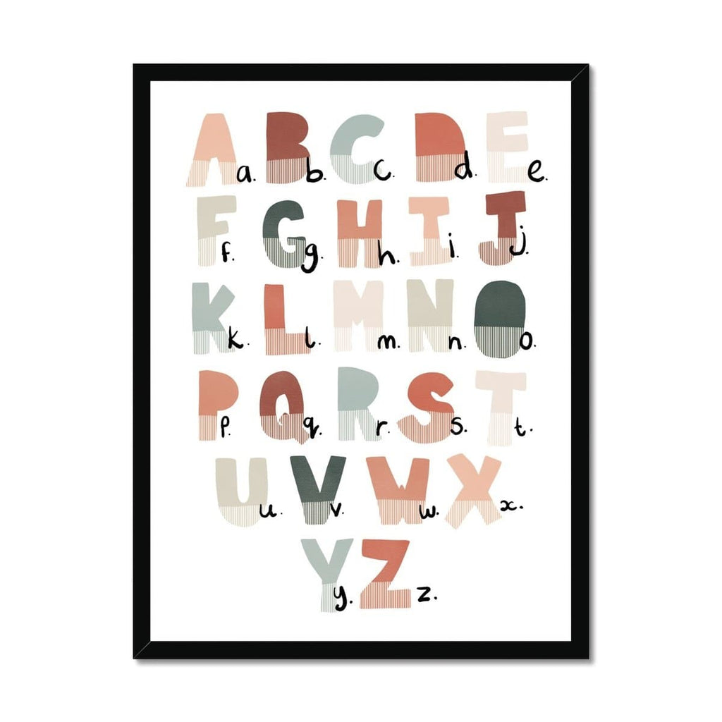 Alphabet Chart - Tutti-Frutti |  Framed Print