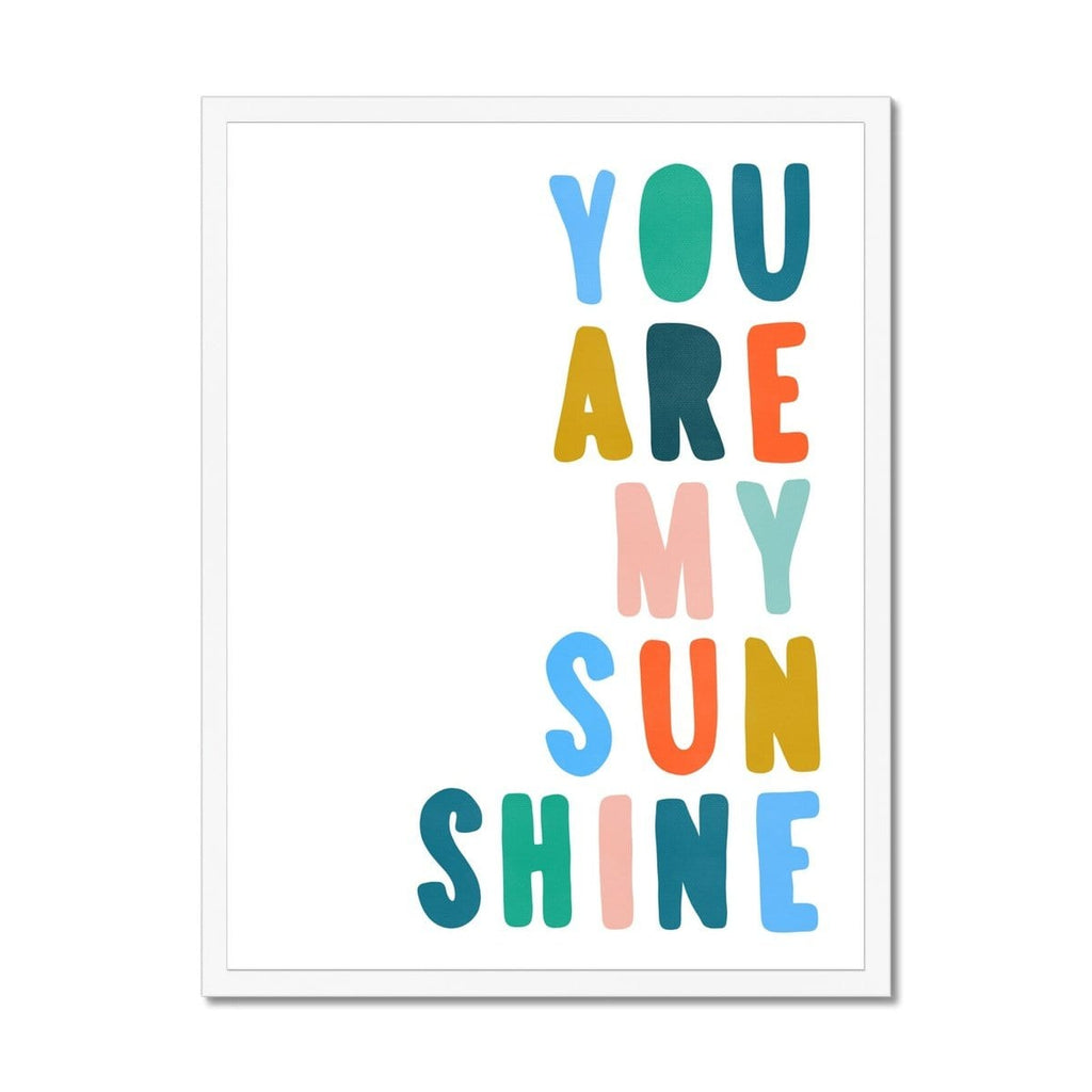 You Are My Sunshine - Brights |  Framed Print
