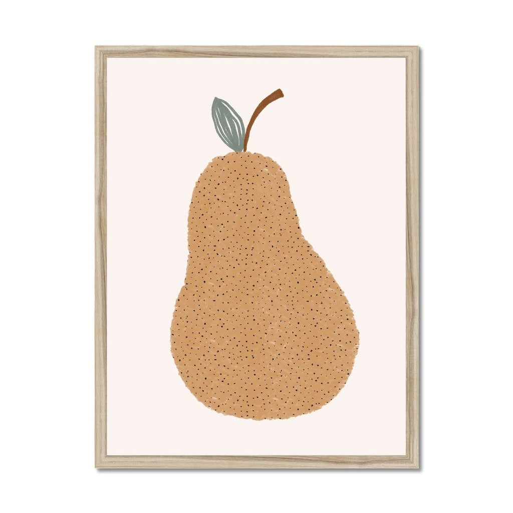 Pear Nursery Wall Art |  Framed Print