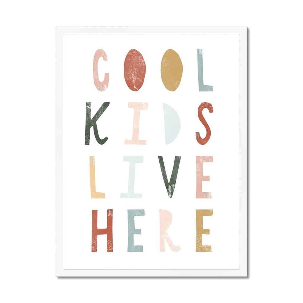 Cool Kids Live Here - Autumn |  Framed Print
