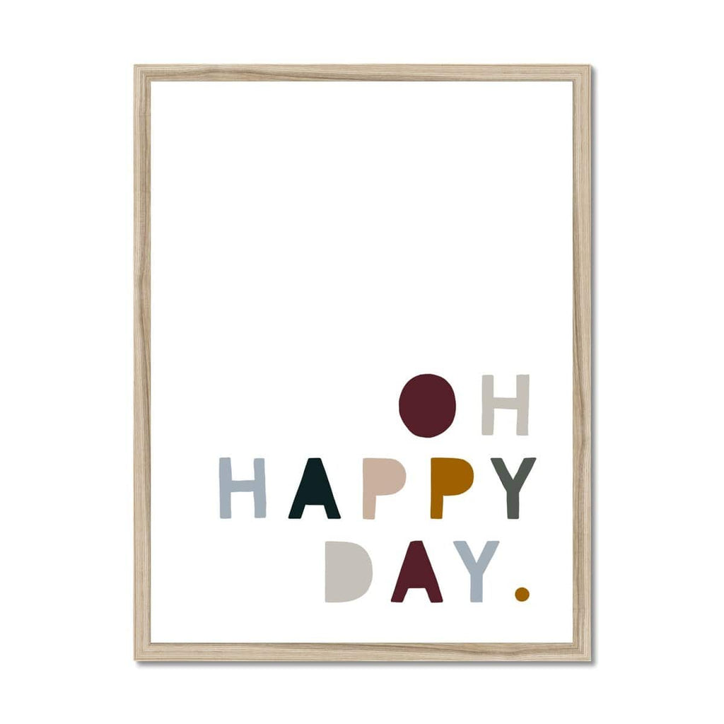 Oh Happy Day - Woodland |  Framed Print