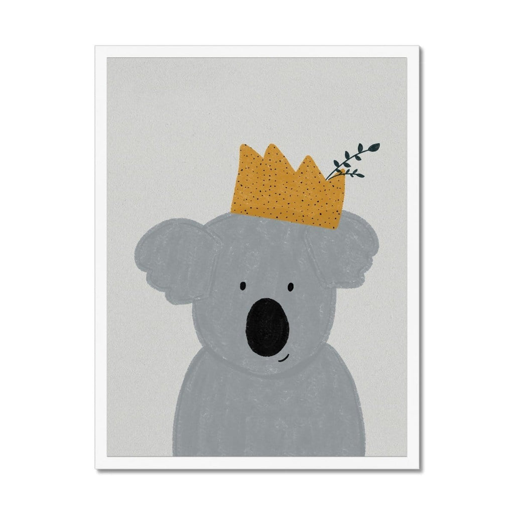 King Koala - Kids Animal Art |  Framed Print