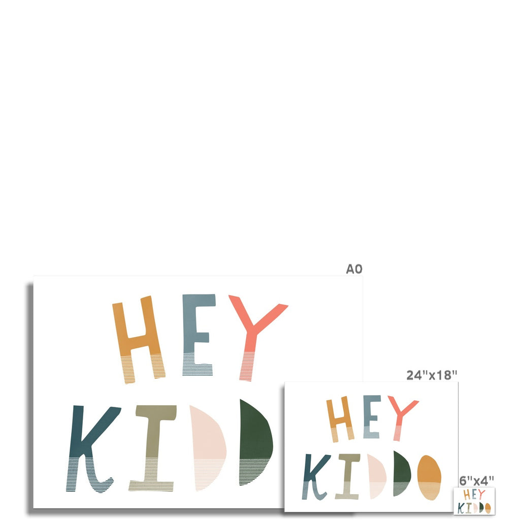 Hey Kiddo - Space (Landscape) |  Unframed