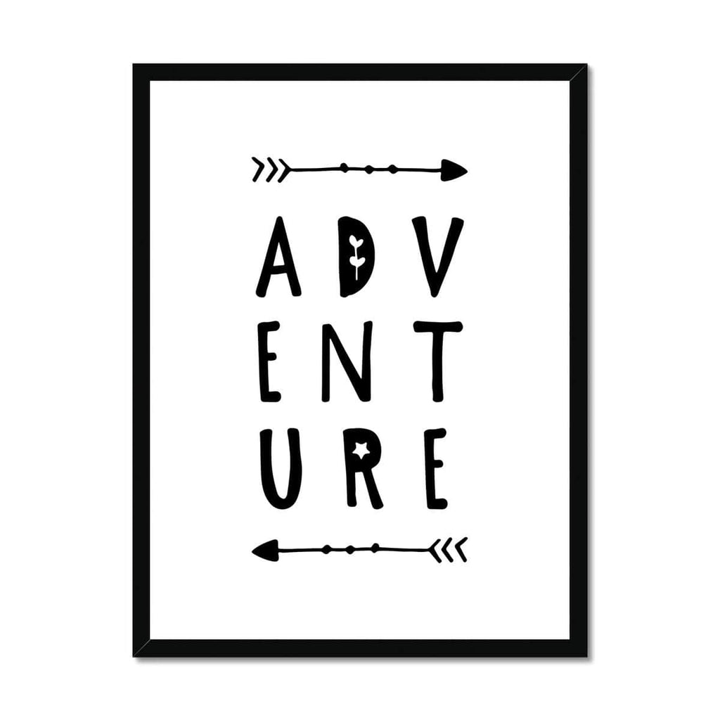 Adventure Quote |  Framed Print