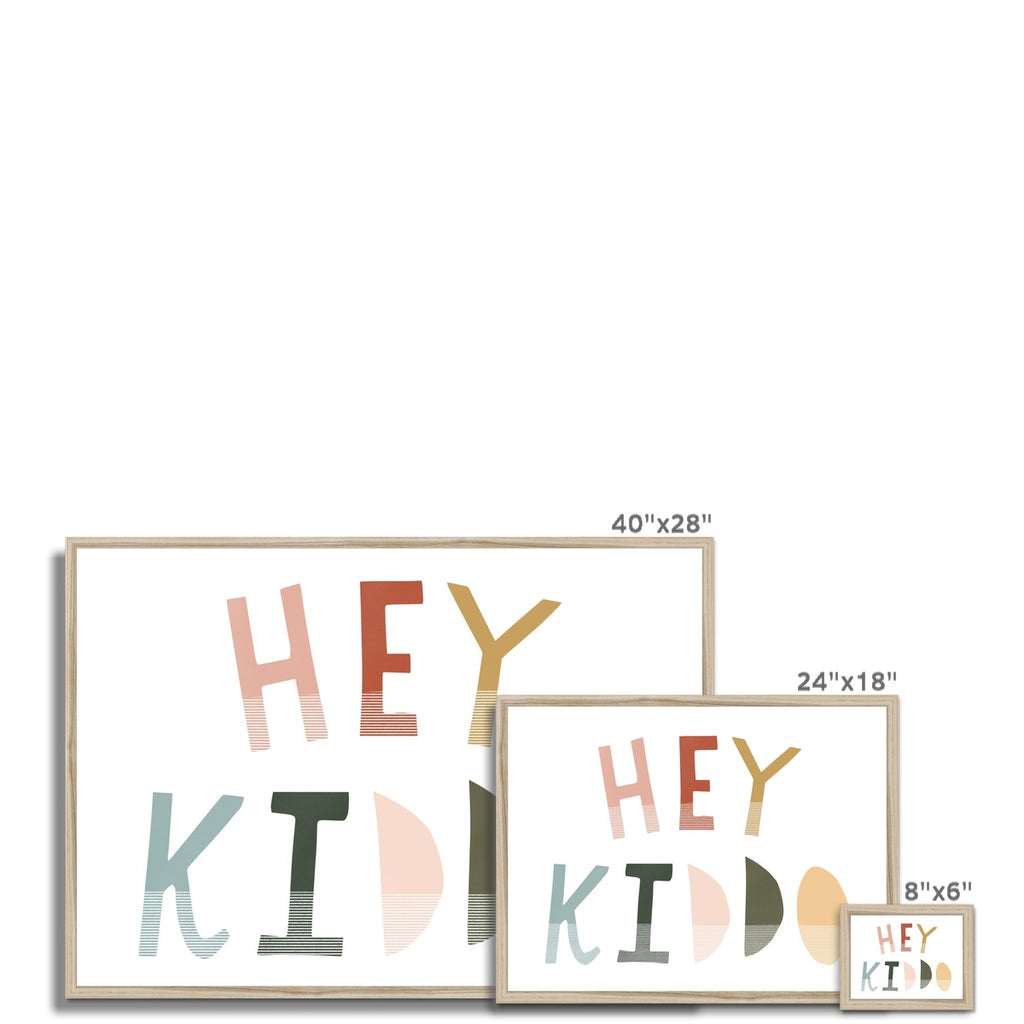 Hey Kiddo - Autumn (Landscape) |  Framed Print