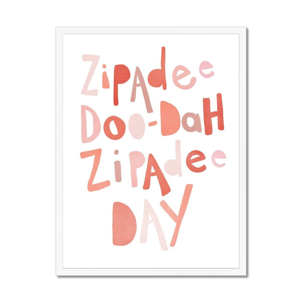 Zipadee Doo Dah - Pink |  Framed Print