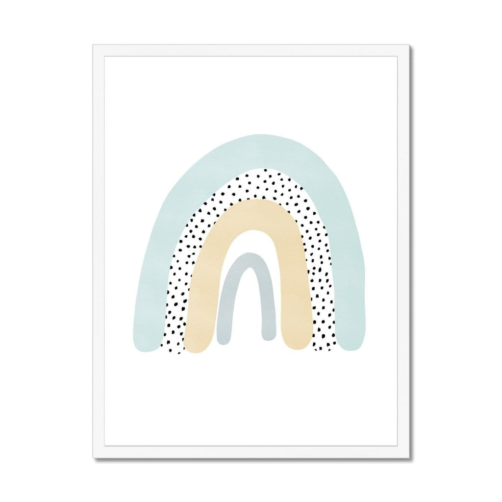 Rainbow Wall Art - Mint Green |  Framed Print