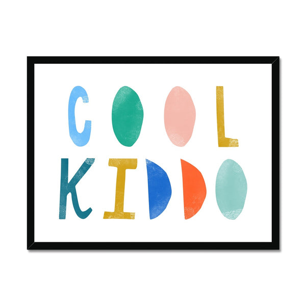 Cool Kiddo - Brights |  Framed Print