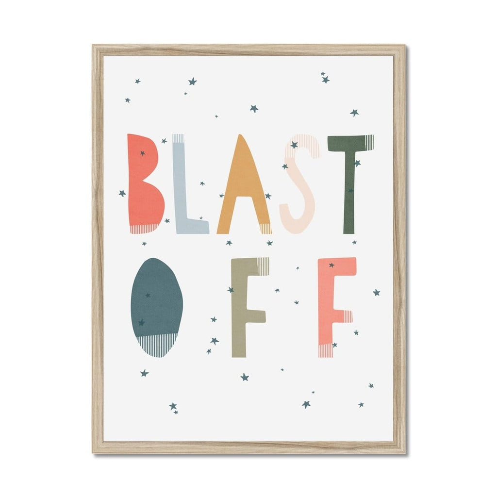 Blast Off - Space Theme |  Framed Print