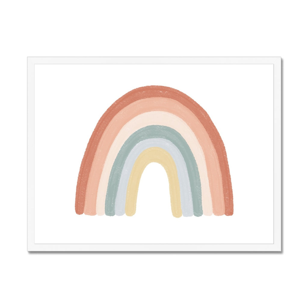 Rainbow Wall Art - Landscape - No Drops |  Framed Print