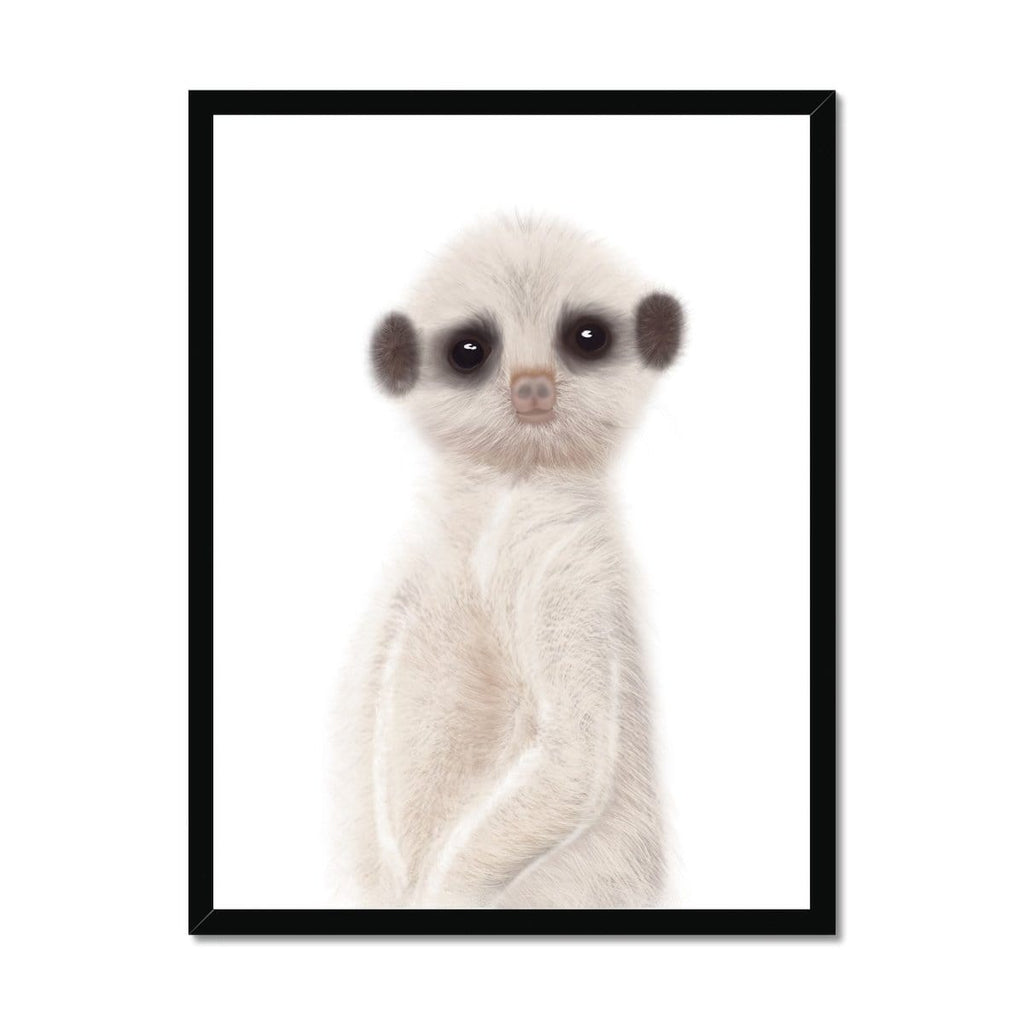 Meerkat - Funny Animal Art |  Framed Print