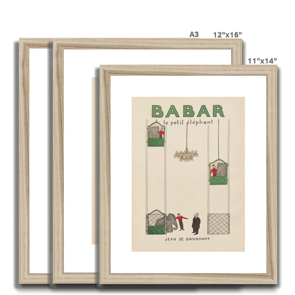 Babar Vintage Art 00104 |  Framed & Mounted Print