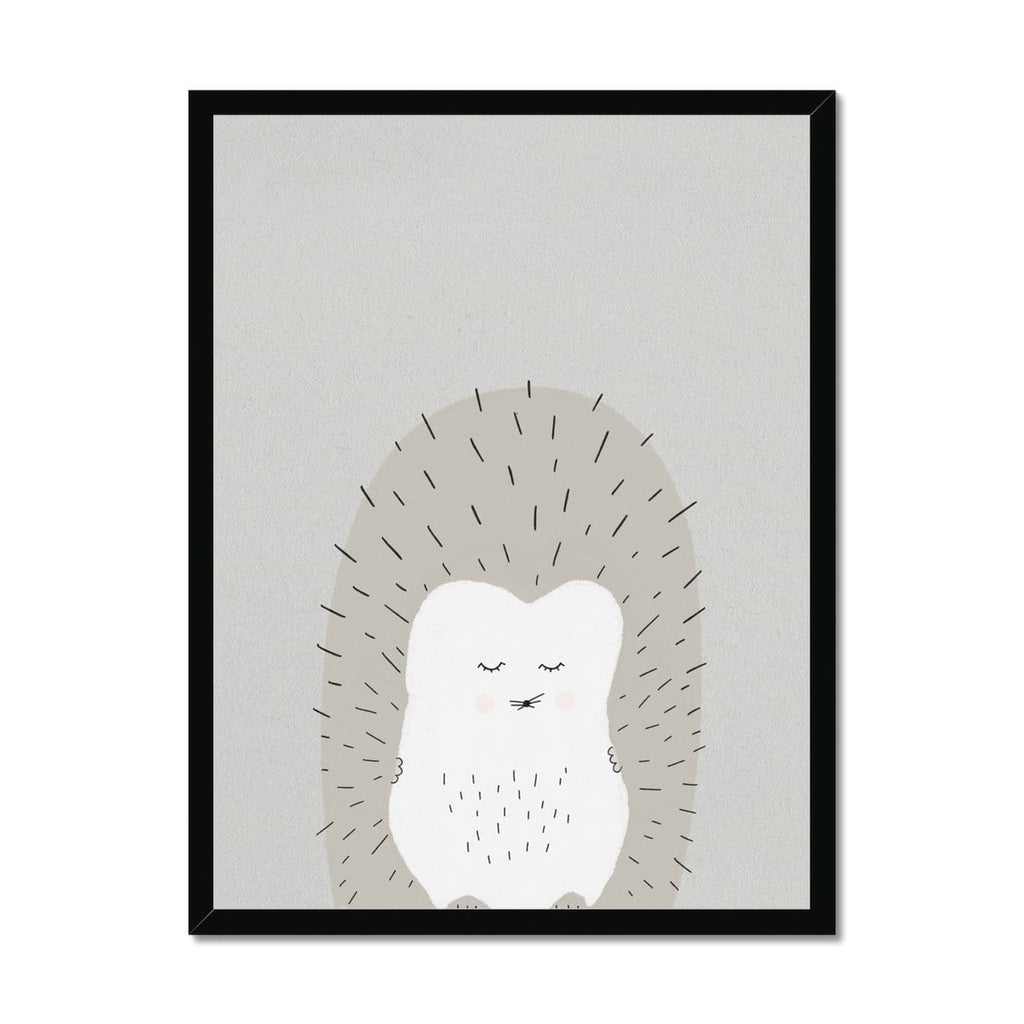 Sleepy Hedgehog |  Framed Print