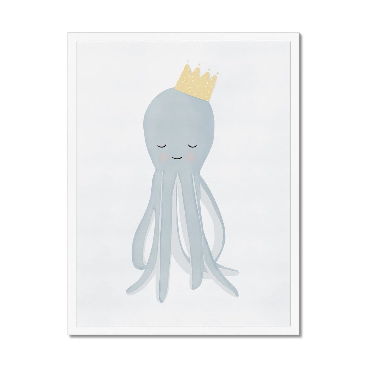 Octopus - Crown |  Framed Print