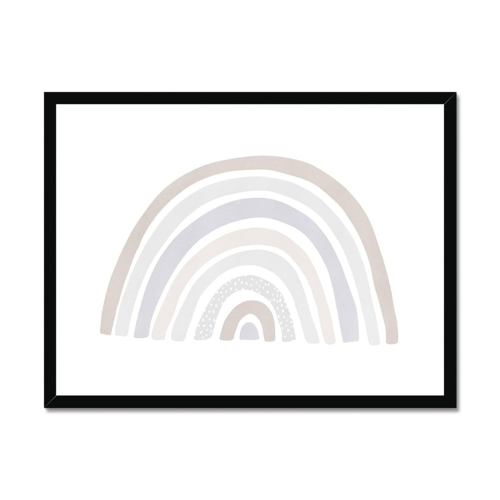 Scandi Rainbow - Natural |  Framed Print