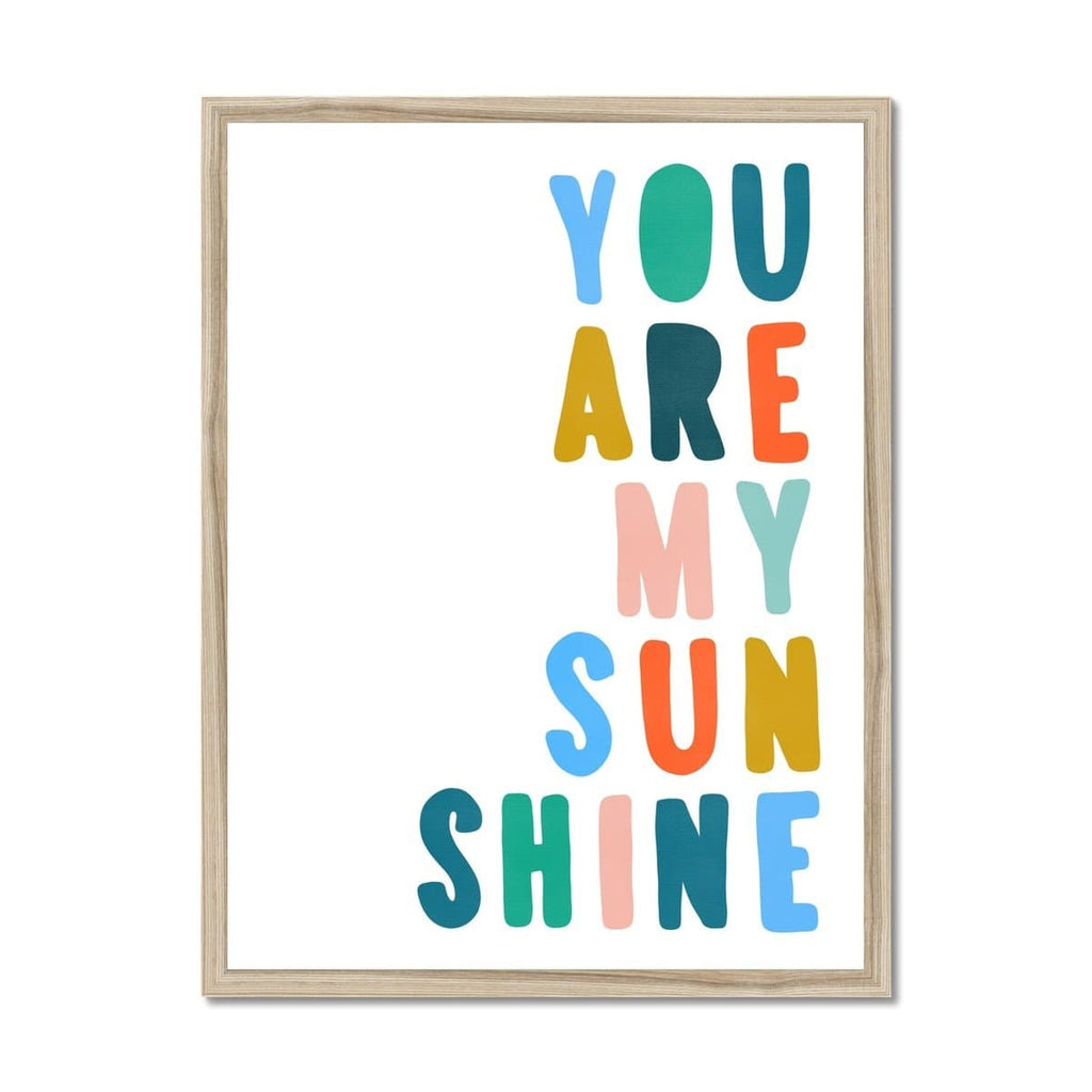 You Are My Sunshine - Brights |  Framed Print